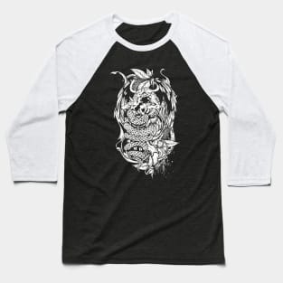 Snake Dragon (white) Baseball T-Shirt